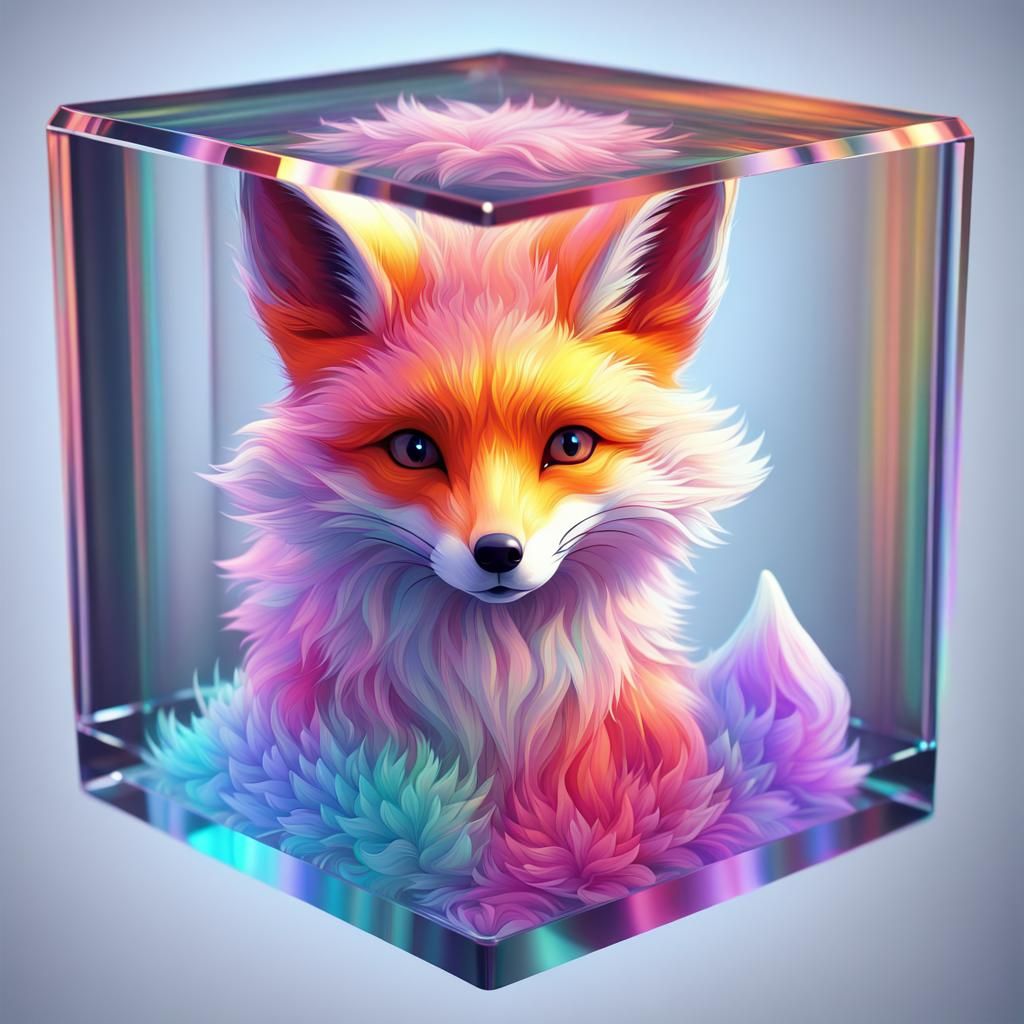 Fox in a box  by @Rion November