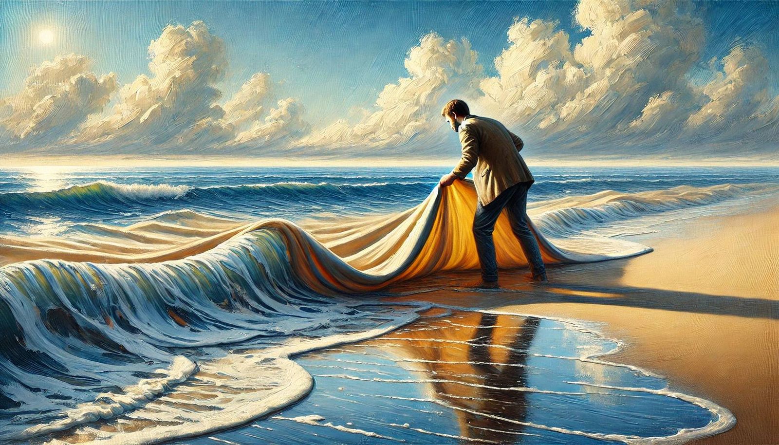 "Desdoblando el mar"  by @cespra