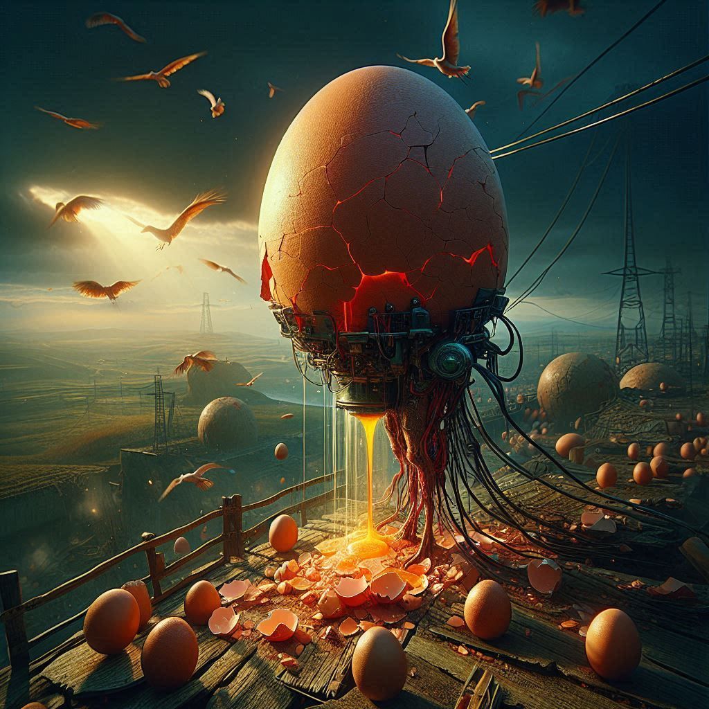 Eggxaggerated Eggxistential Eggxistence