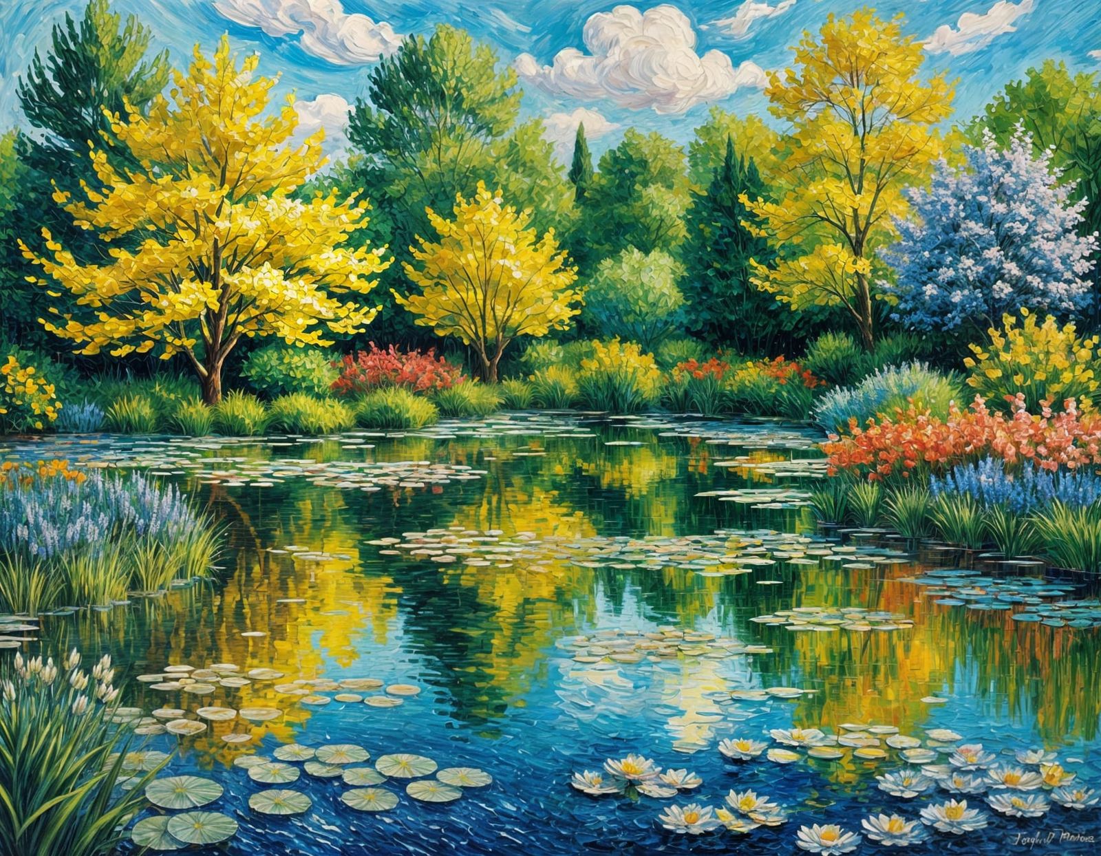 Summer Garden  by @Just a Dabbler