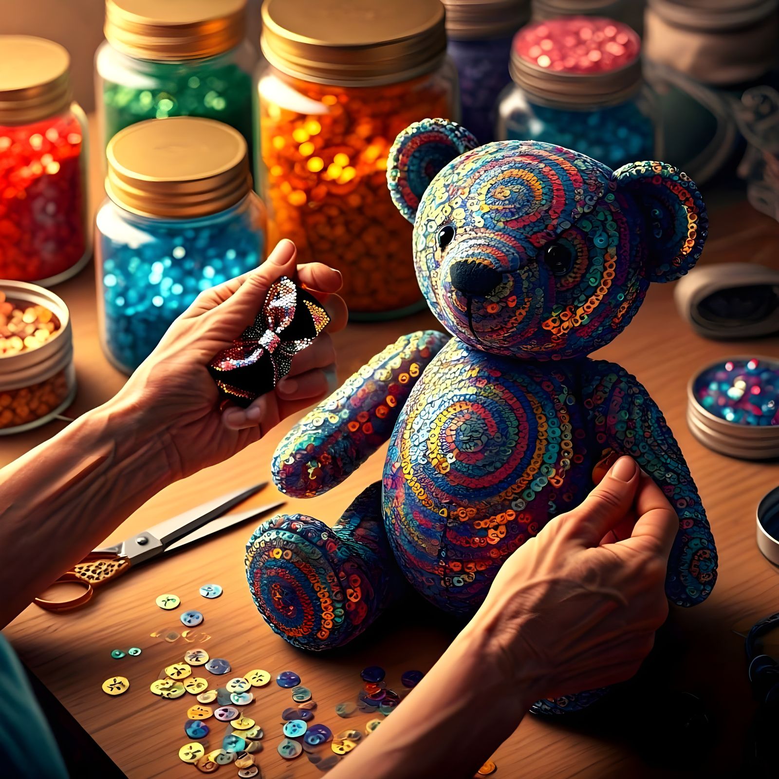 The final touch  by @Tiny Pearl Cat