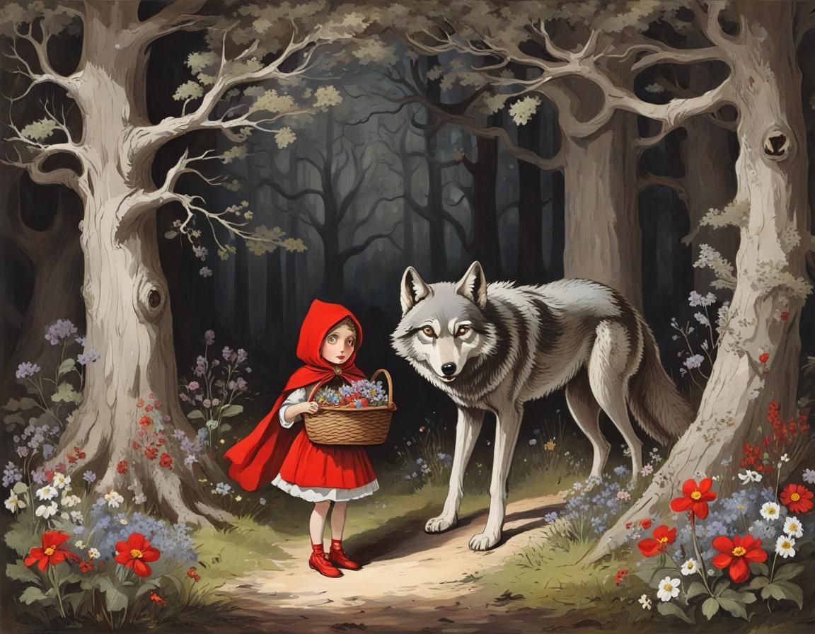 Little red riding hood - AI Generated Artwork - NightCafe Creator