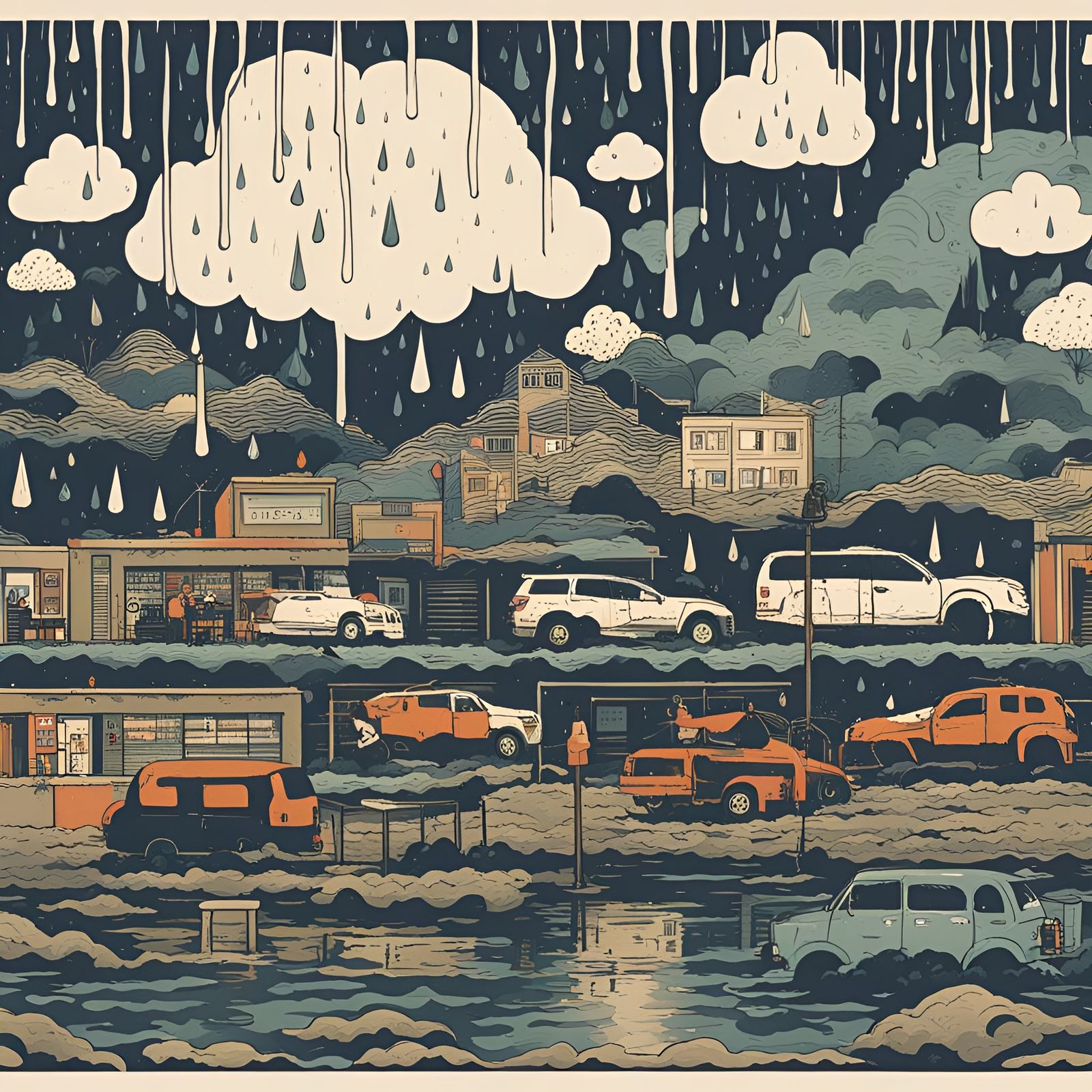 raining 40 days and 40 nights