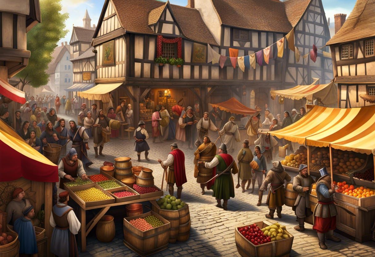 Fruit has always been popular in markets and the medieval street ...