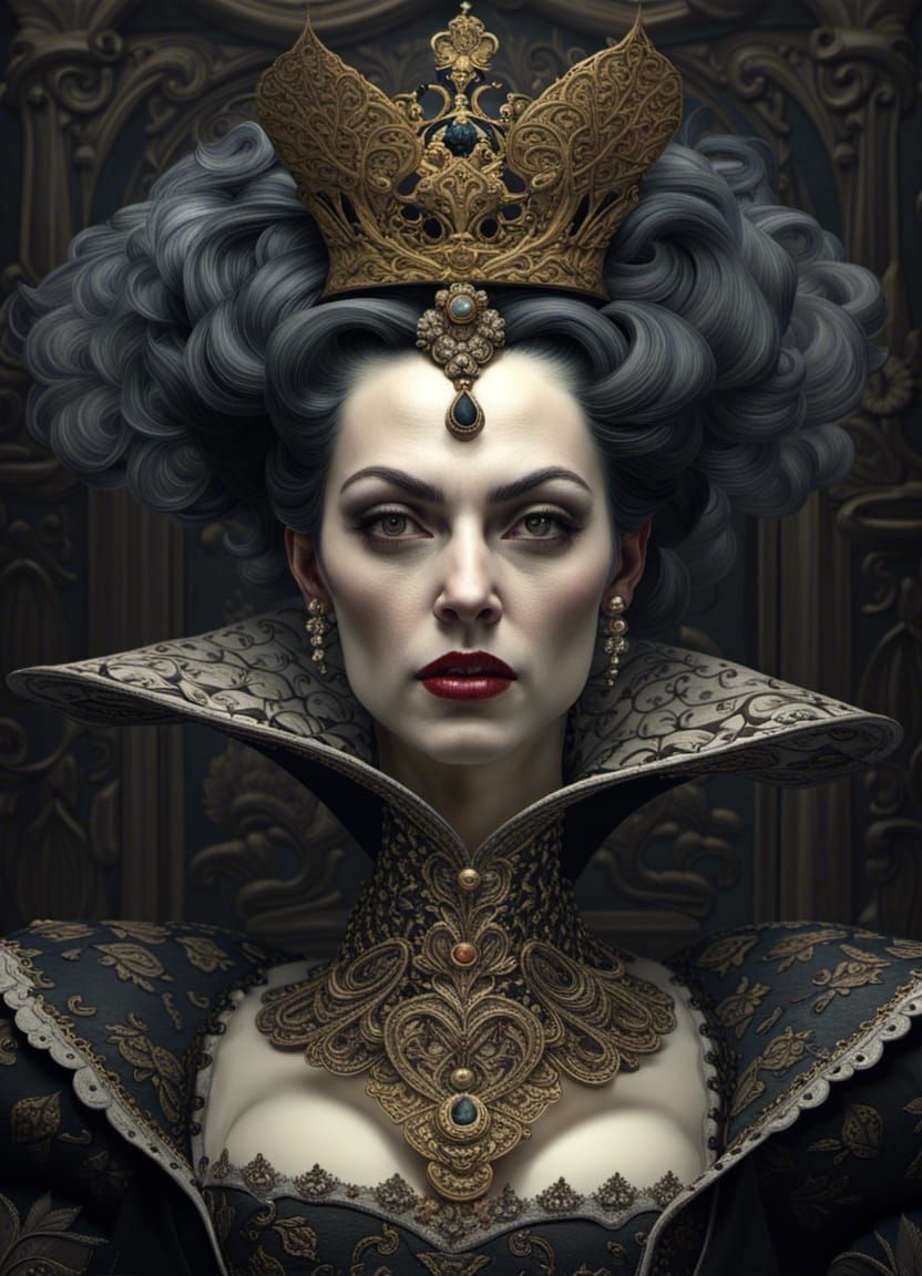 Queen of Spades AI Generated Artwork NightCafe Creator