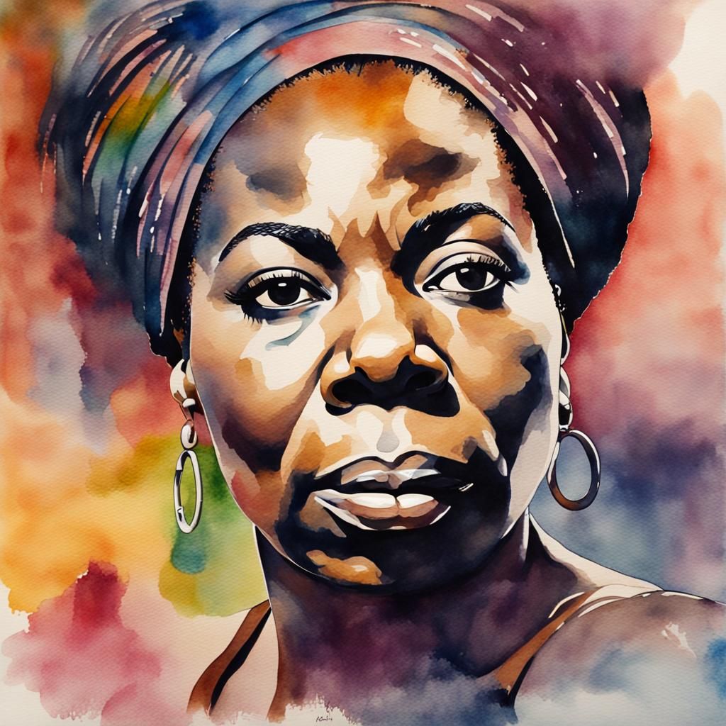 Nina Simone  by @Green Goddess