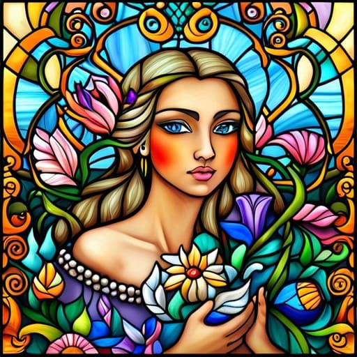 Stained glass - AI Generated Artwork - NightCafe Creator