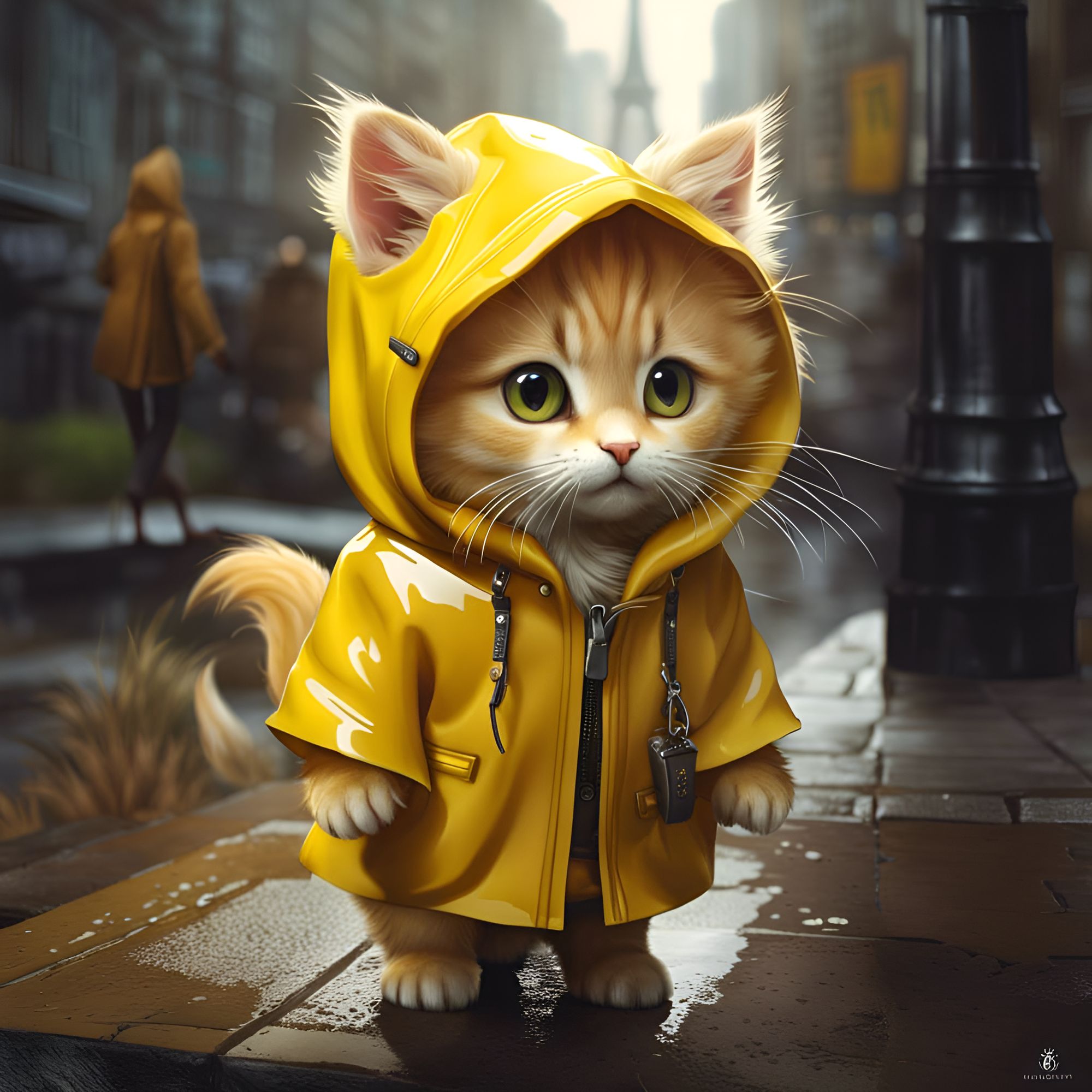 Raincoat cat hot sale