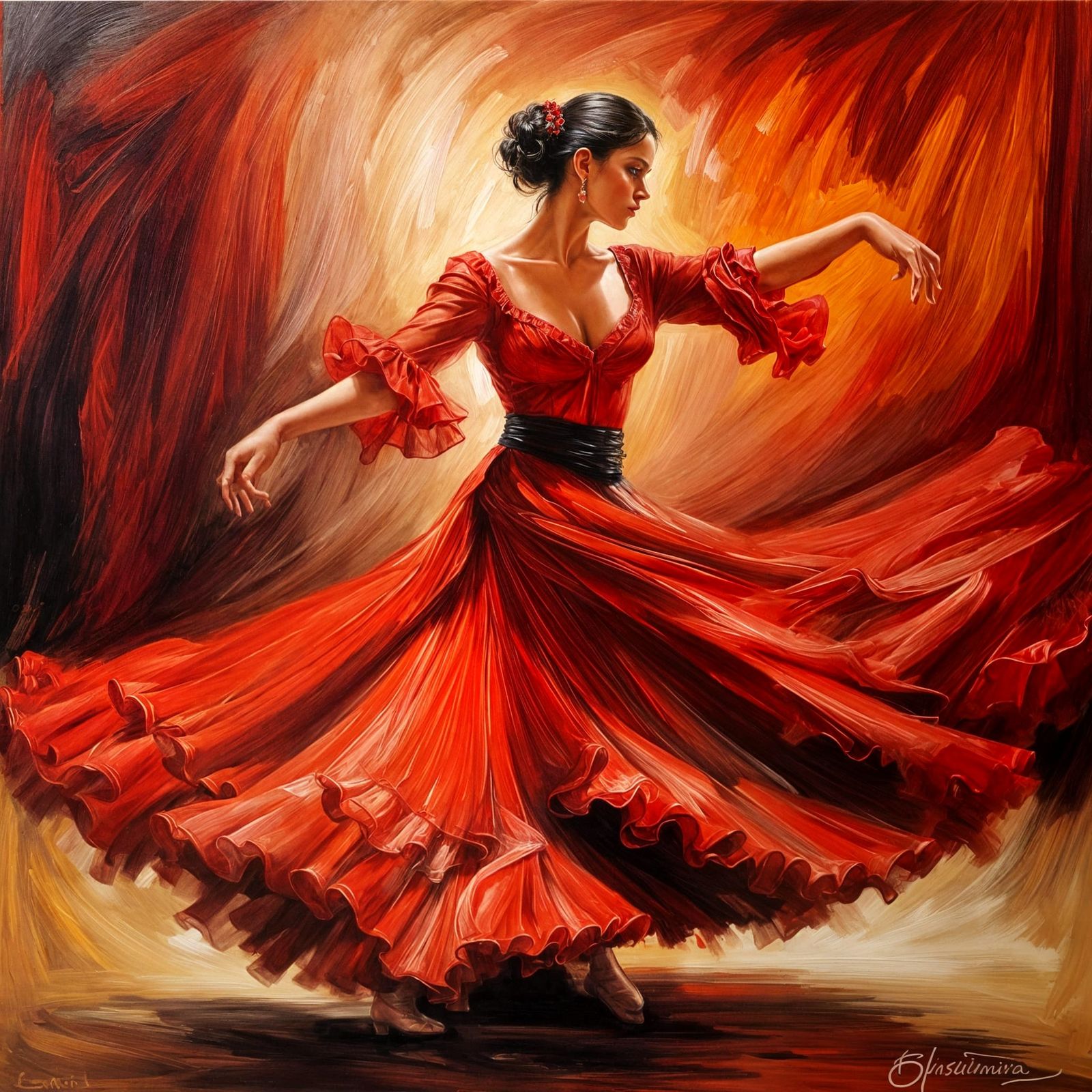 The flamenco dancer  by @Francis H