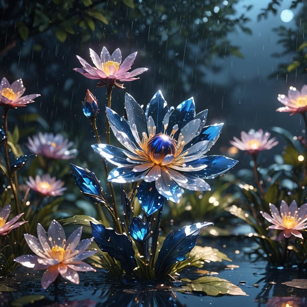 Rain Flower  by @Lisa Nachtigall