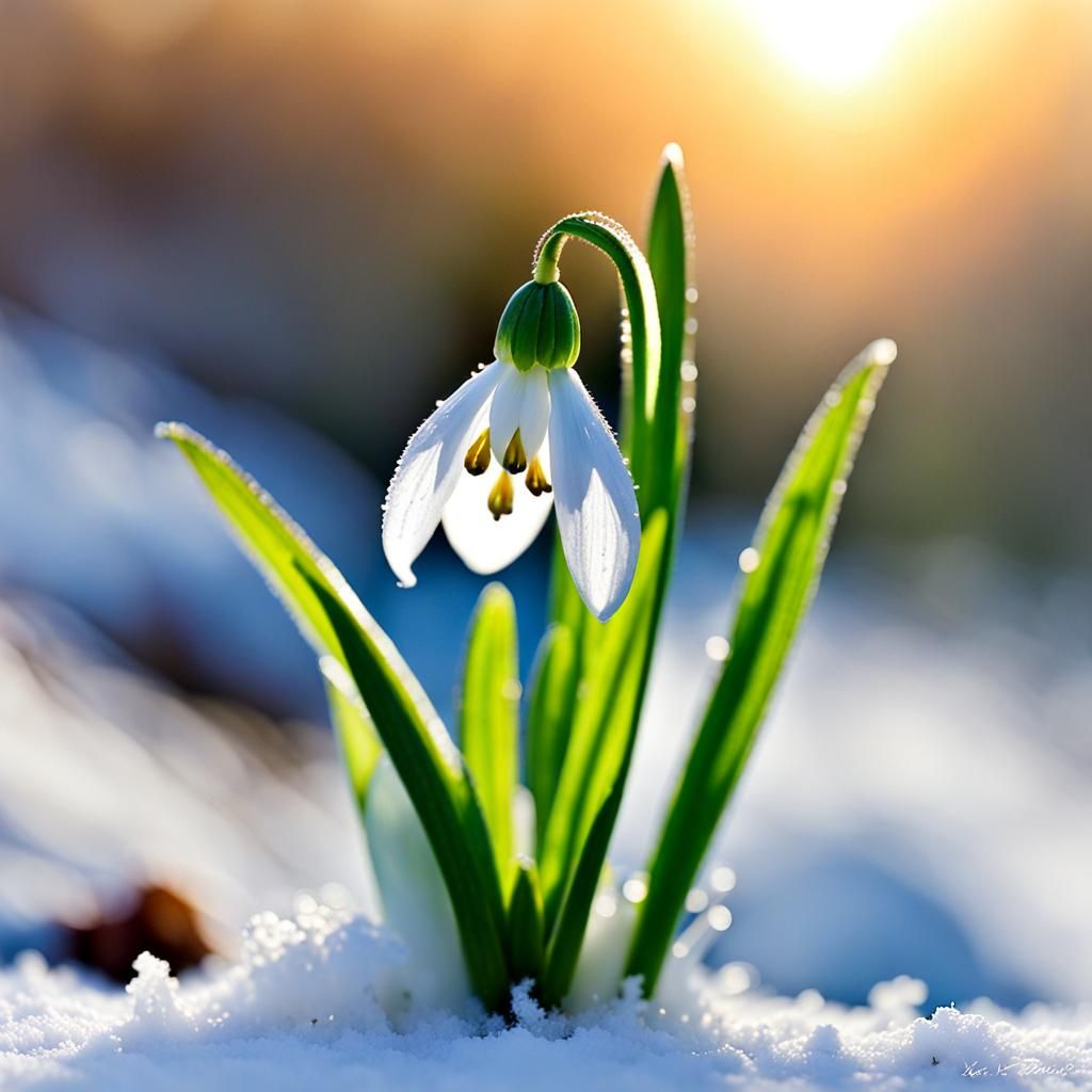 The fragile strenght of spring  by @Crystalline