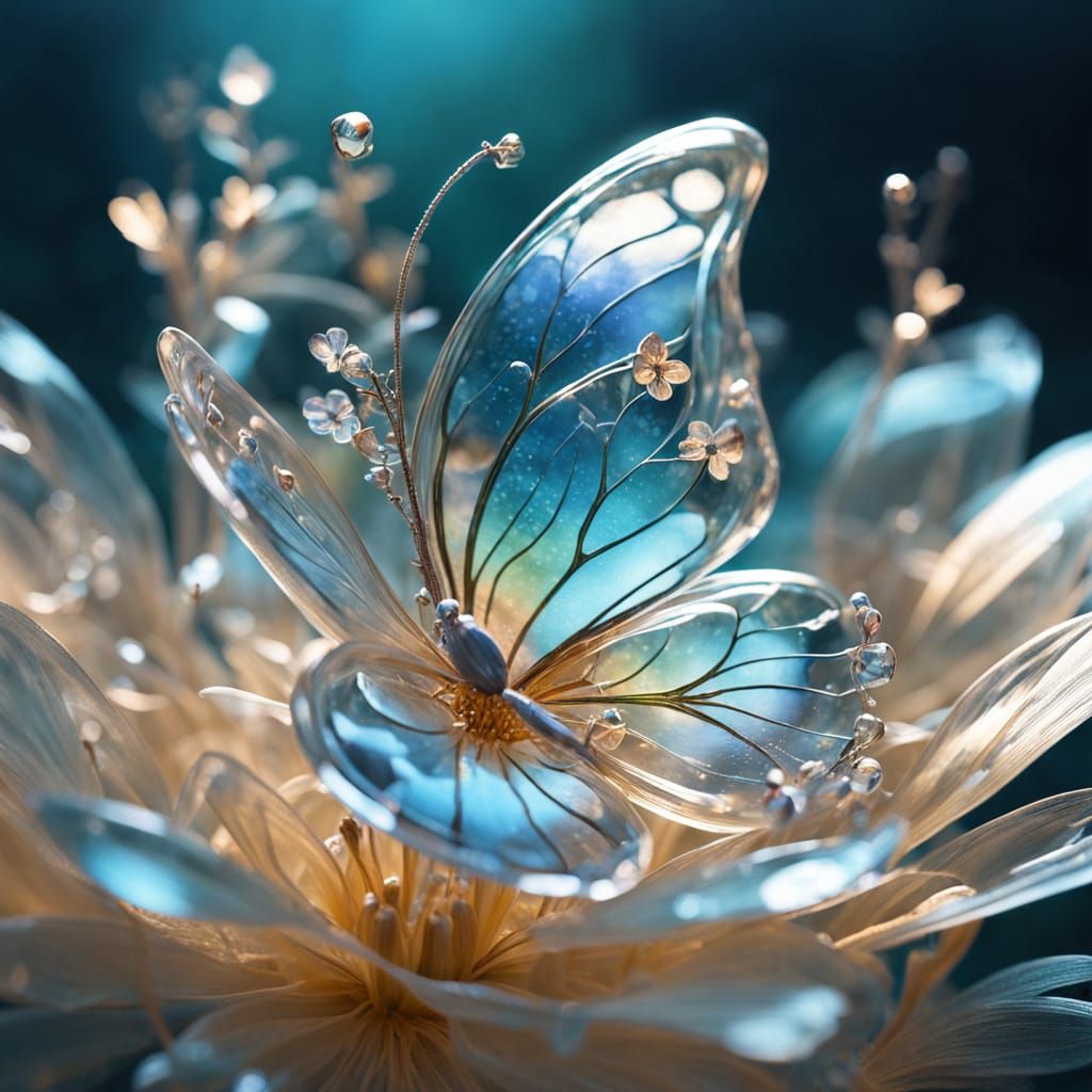 The glass butterfly   by @TravellerUK