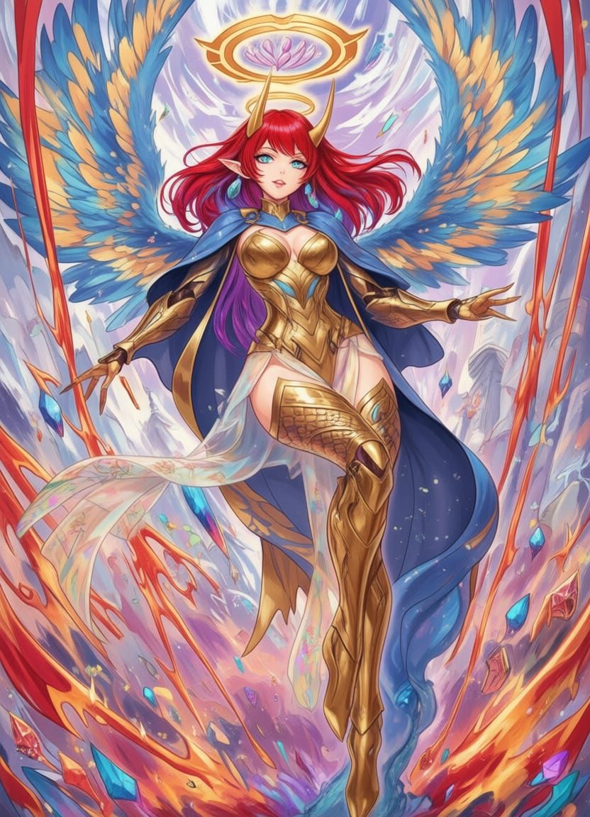 anime key visual, dancing, metallic skin, liquid gold women, upper body, beautiful eyes, sapphic, goddess, mature female...