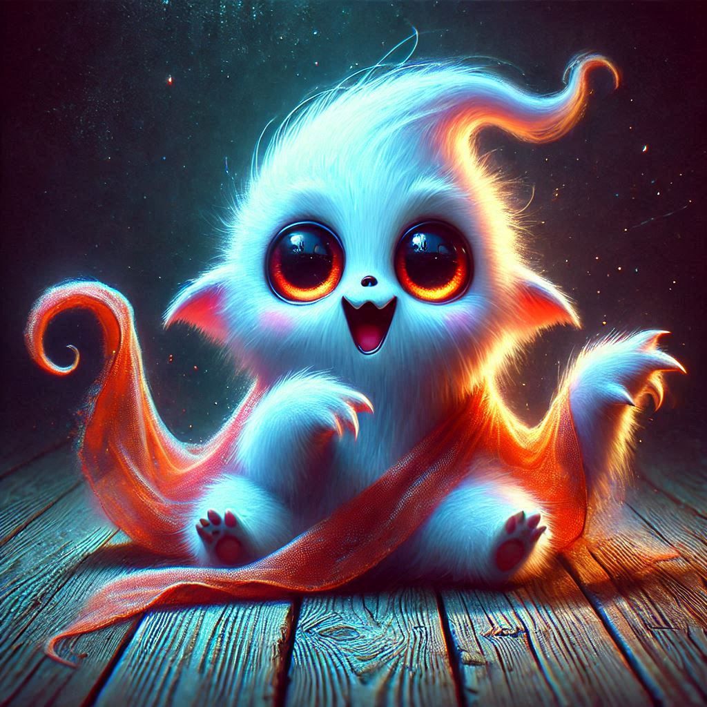 adorable fairy-tale fantasy creature portrait..