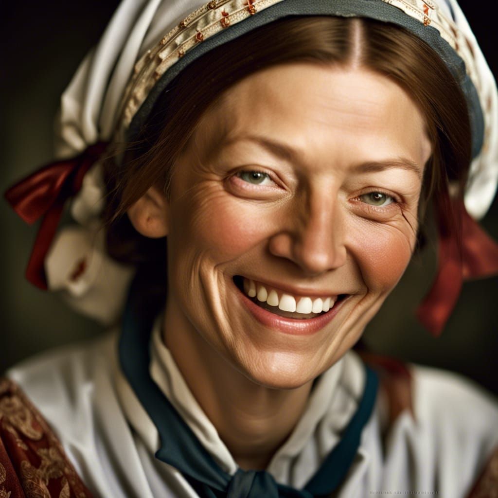 A happy Florence Nightingale