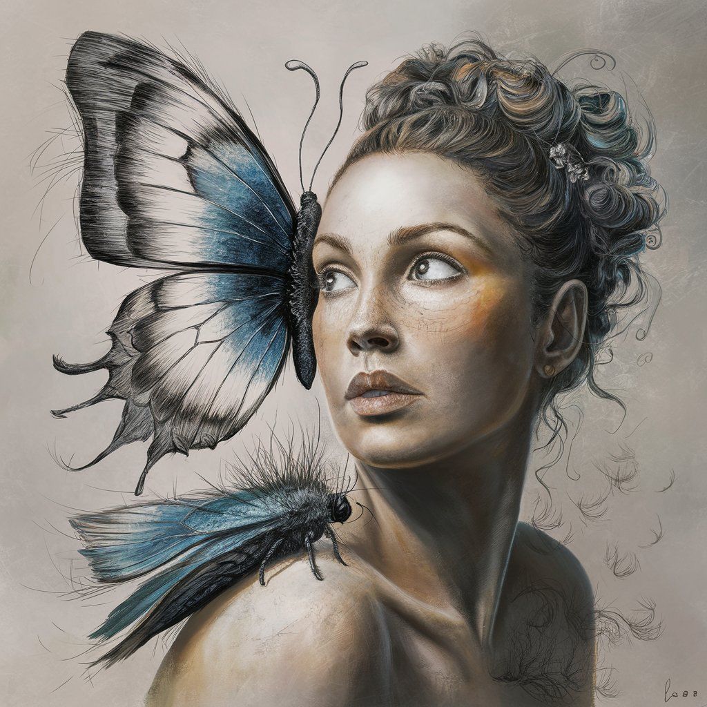 butterfly portrait