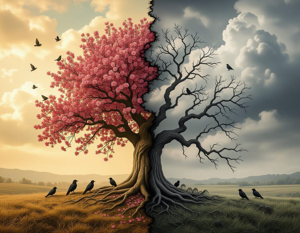 contrasting world  by @Hit moments