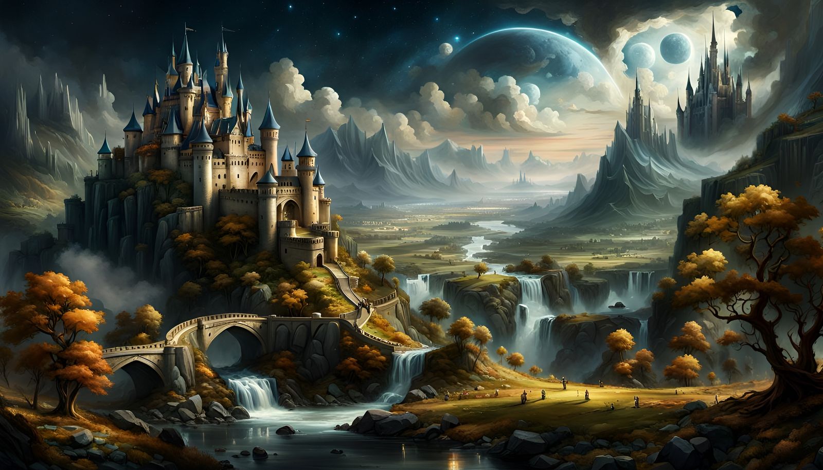 The Aether Mist Falls of Dragonstone Keep  by @Schmooz