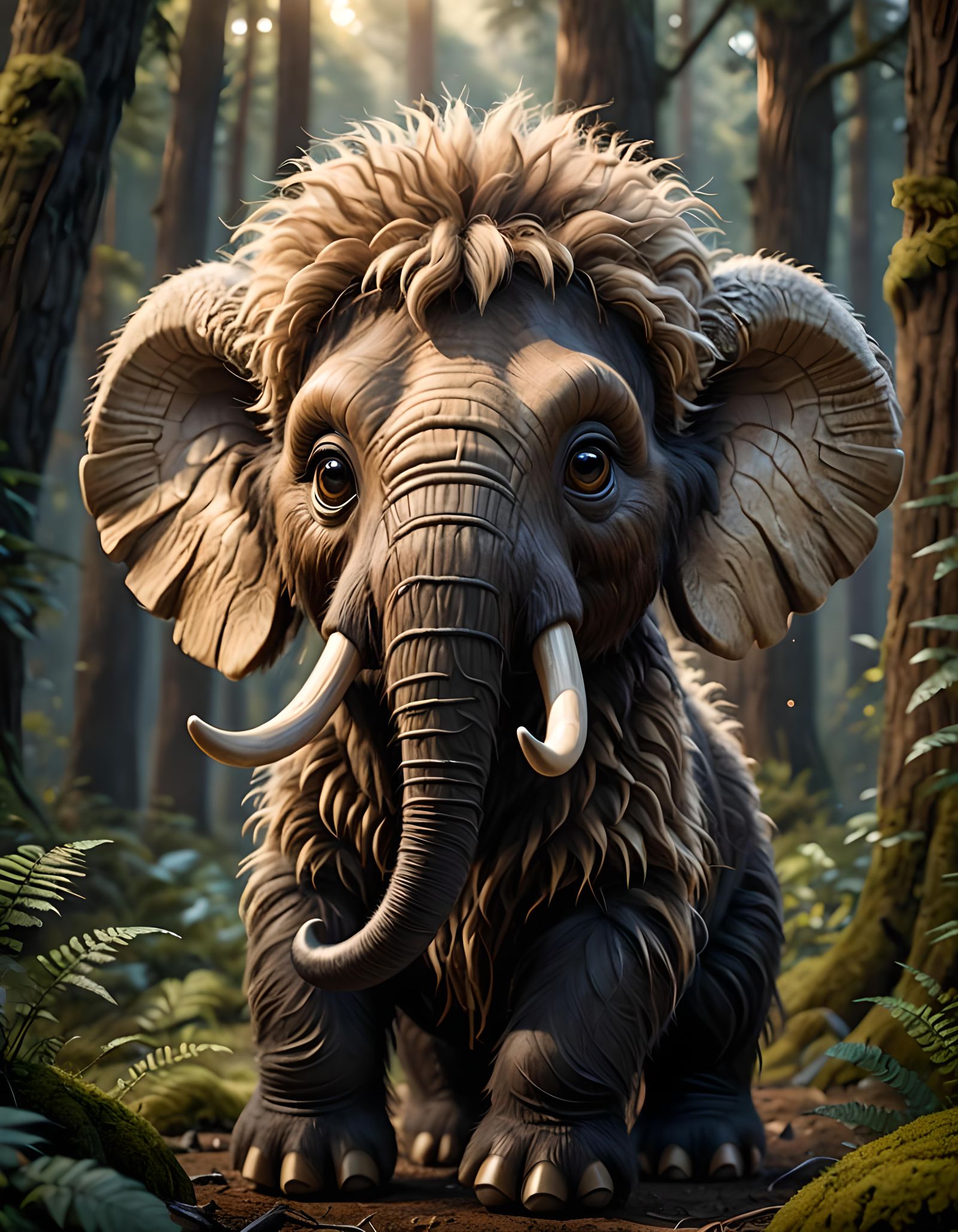 Woolly mammoth calf  by @Edana