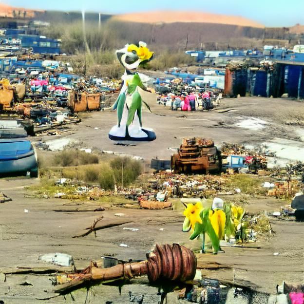 Spring is here. (An anthropomorphic spring standing in a scr...