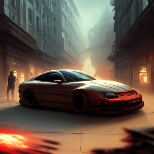 Car with crazy aspects