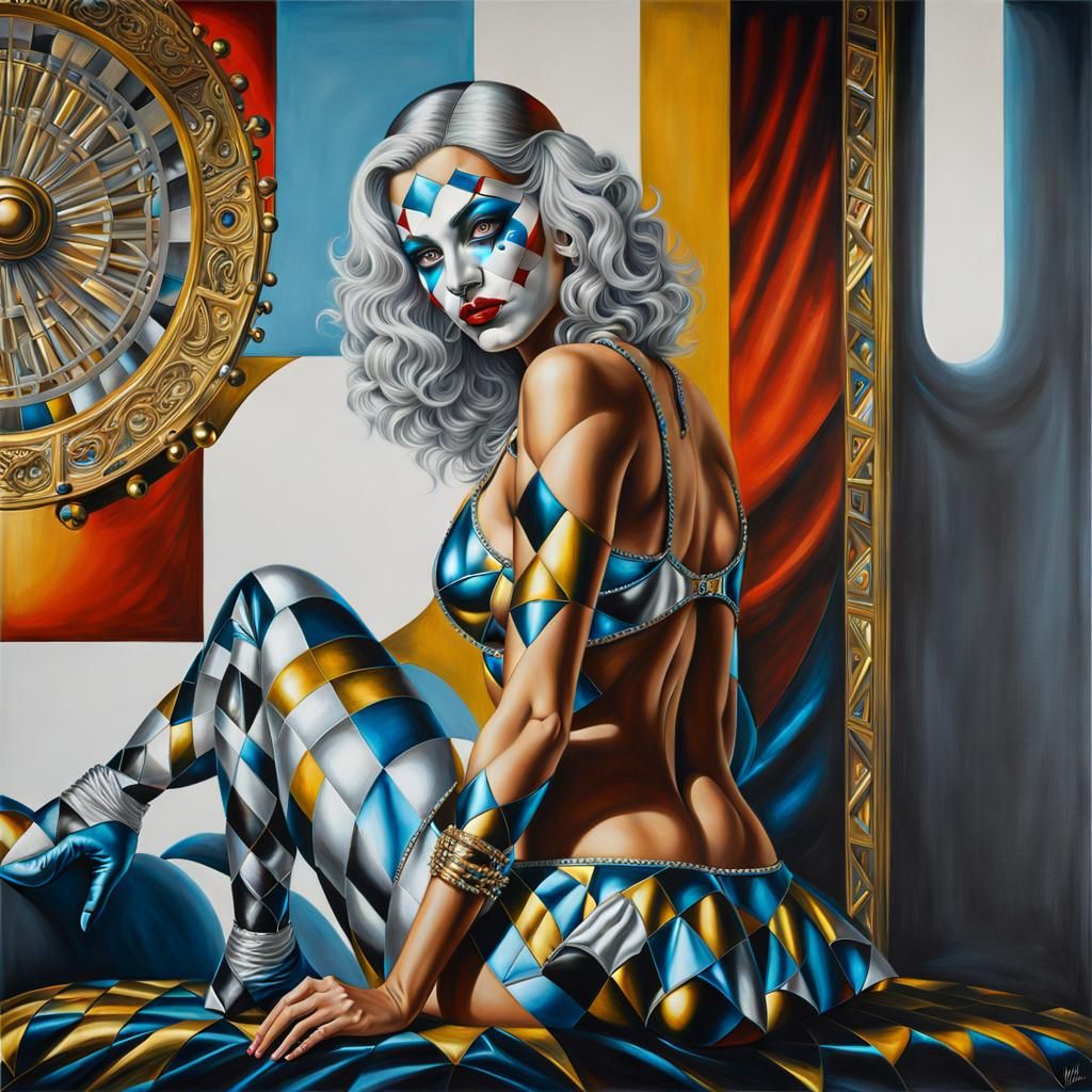 The harlequin woman