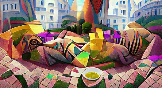 art deco artwork beautiful Behance HD 8k resolution colourfu...