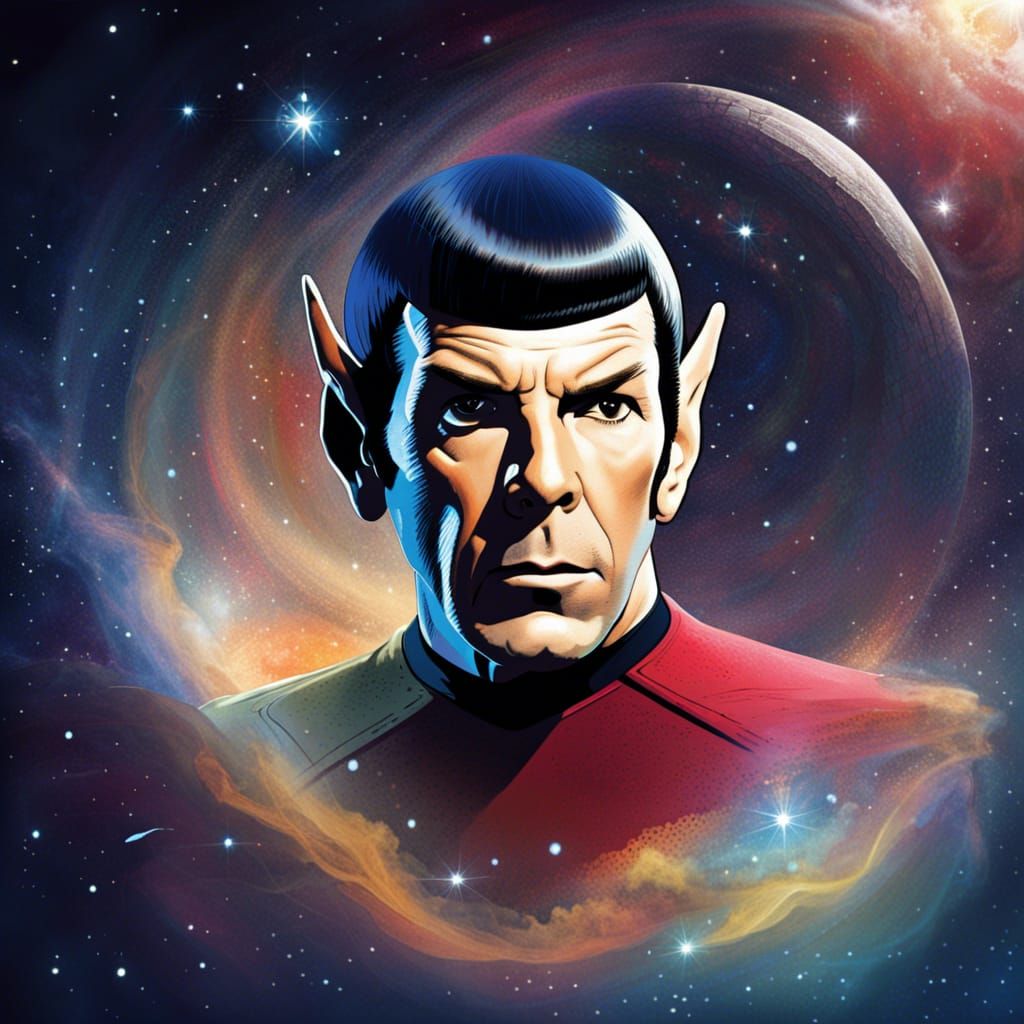 star trek mr spock, in space - AI Generated Artwork - NightCafe Creator