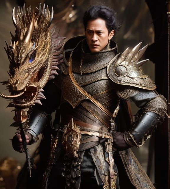 Medieval Chinese Dragon Slayer  by @Jazzygirl111