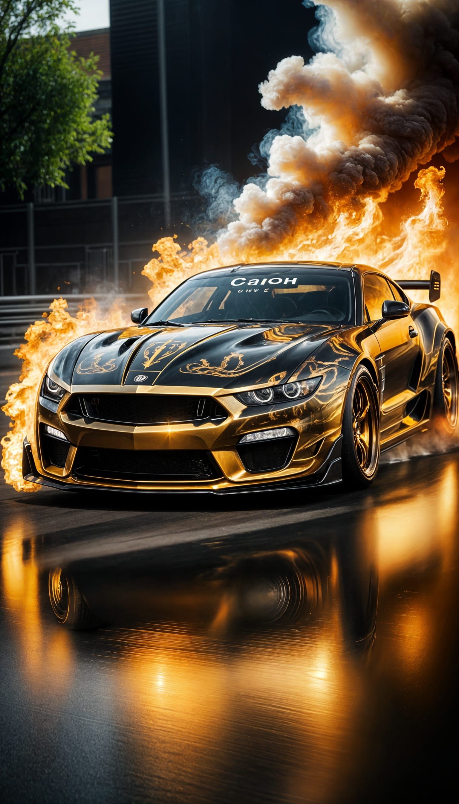 Fire on the Blacktop  by @SFF Writer Lady