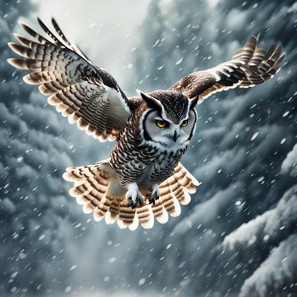 Flight in White