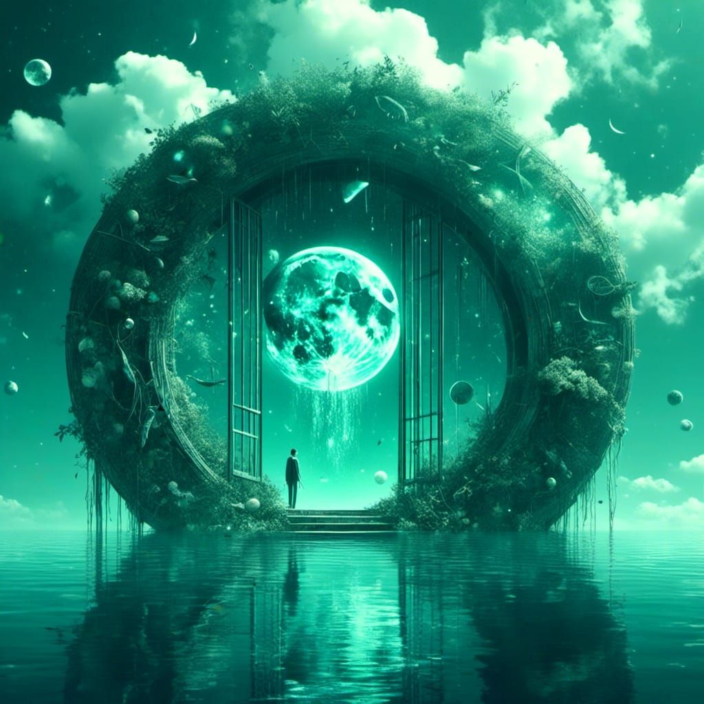 Fantastic portal to a surreal dimension underwater <lora:Sur...