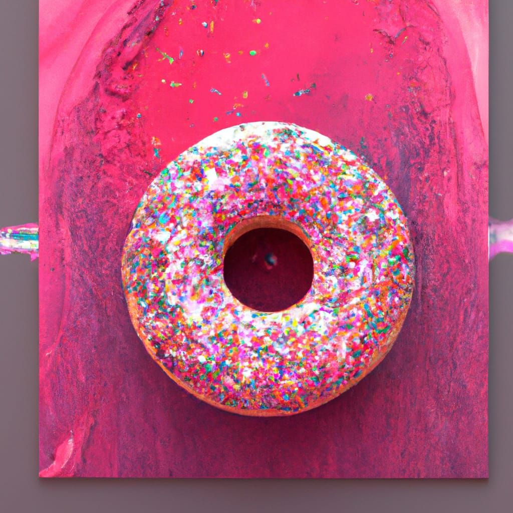 The classic pink sprinkle donut AI Generated Artwork NightCafe Creator