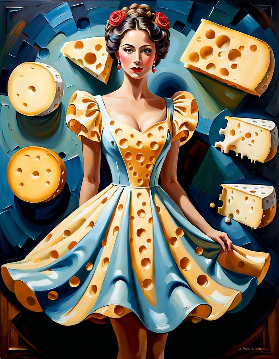 The Cheese Maiden AI Generated Artwork NightCafe Creator