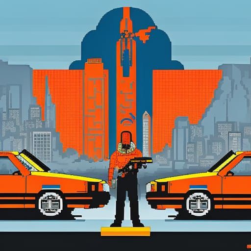 GTA pixel art style