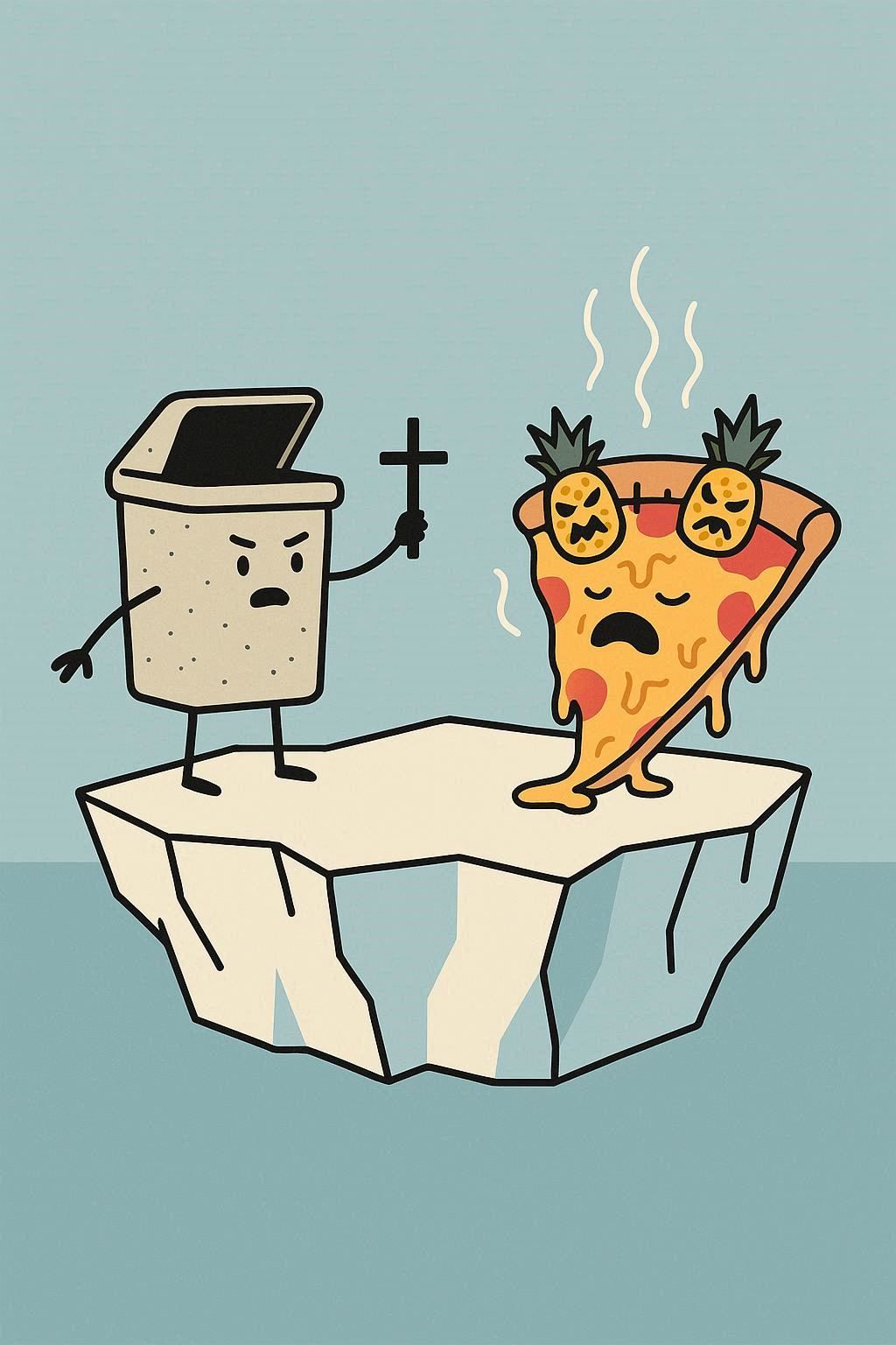 "You are not welcome here demons!"