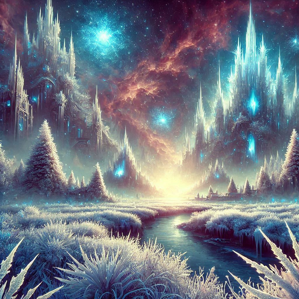 Frosted crystal tundra