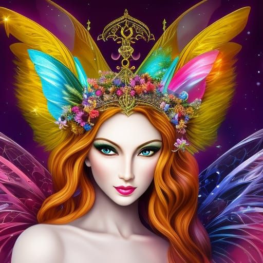 Lantana, the Fairy Princess - AI Generated Artwork - NightCafe Creator