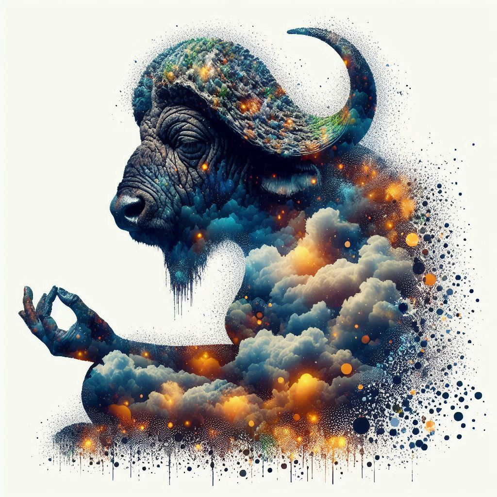 double exposure beautiful fantasy DALL-E 3 portrait landscap...