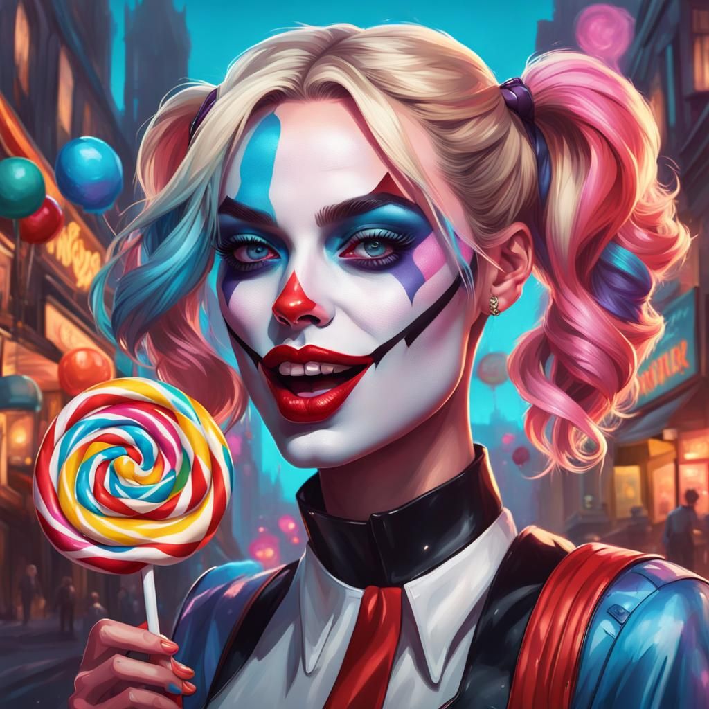 Harley Quinn - Ai Generated Artwork - Nightcafe Creator