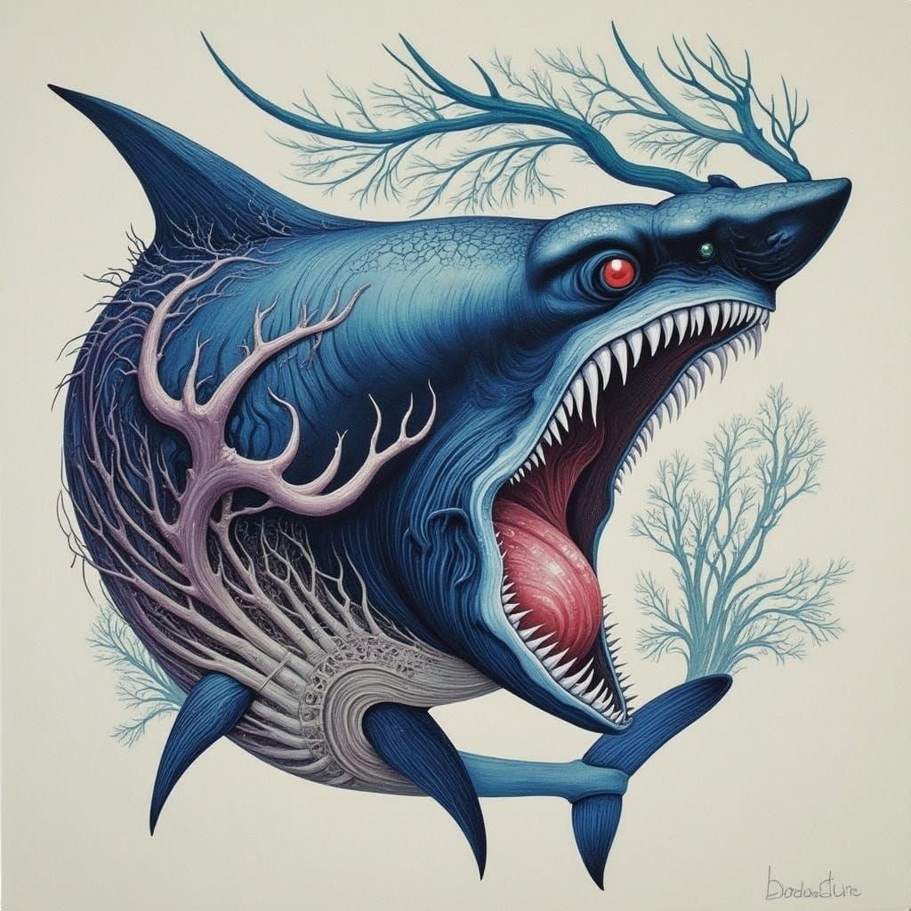 <lora:LAST FAIRYTALE:1.0> Shark 