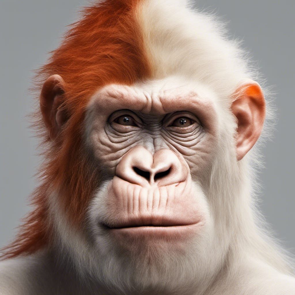 Vanilla Gorilla, Albino, Redhead, Ginger - AI Generated Artwork ...