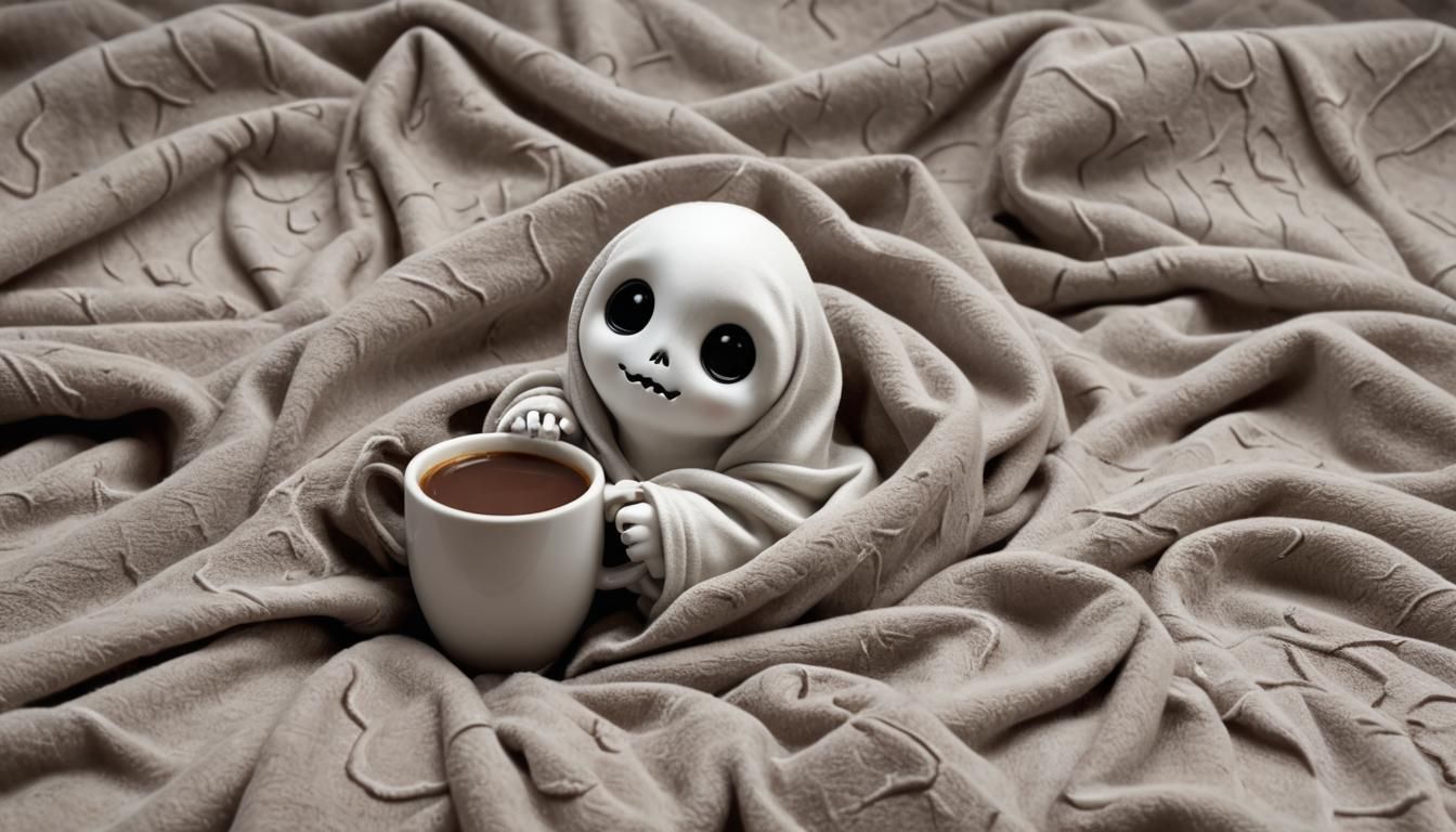 Mix the spooky with the adorable by creating art that’s both eerie and adorable. Think of creatures that ...  by @Moonflowerrose69