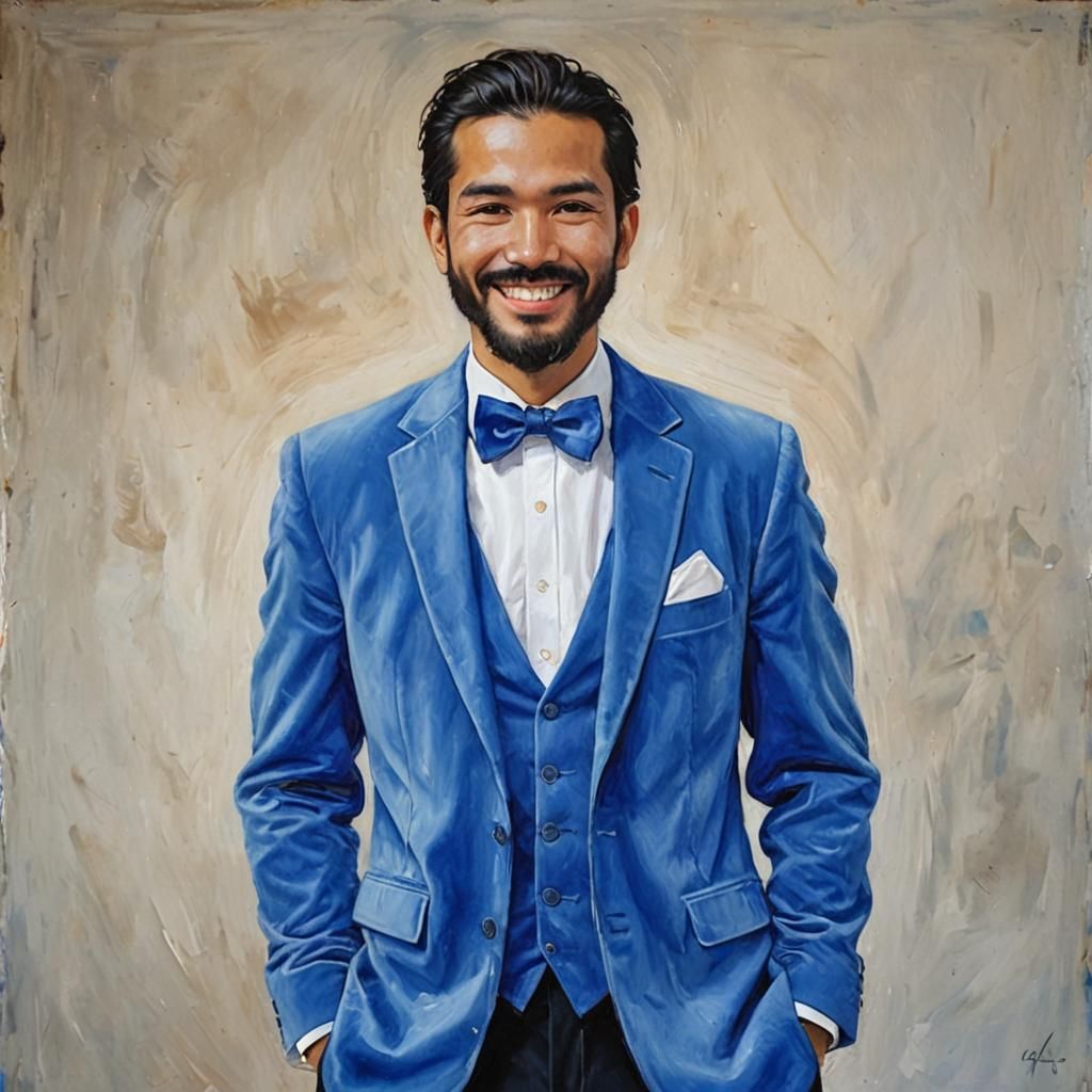 Tilted towards South East Asia. A handsome young South-Asian...