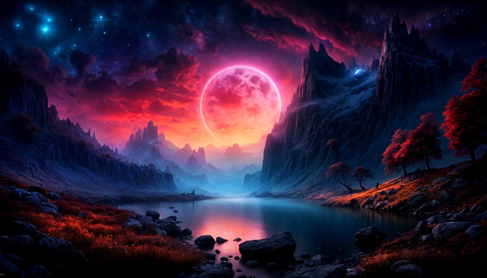 Stunning Moon View  by @The Leycer