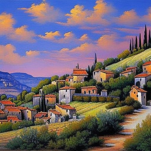 Lavender landscape
