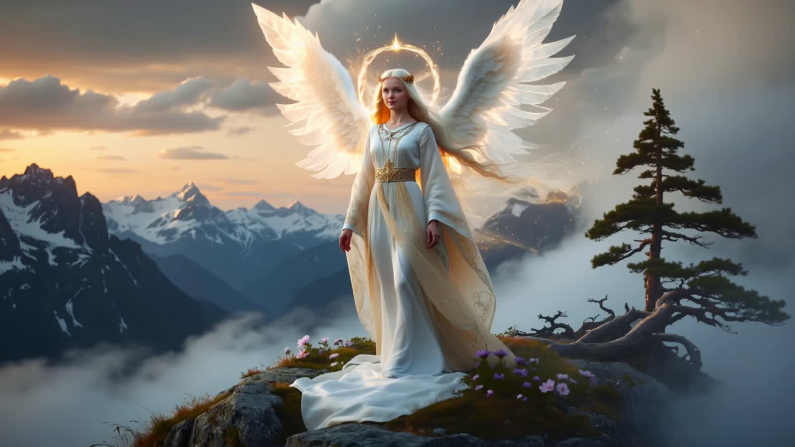 Ein Engel auf Erden,himmlisch schön.Majestätisch glanz und strahlend schön