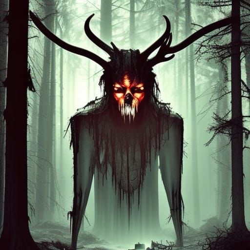 Woodland Wendigo - AI Generated Artwork - NightCafe Creator