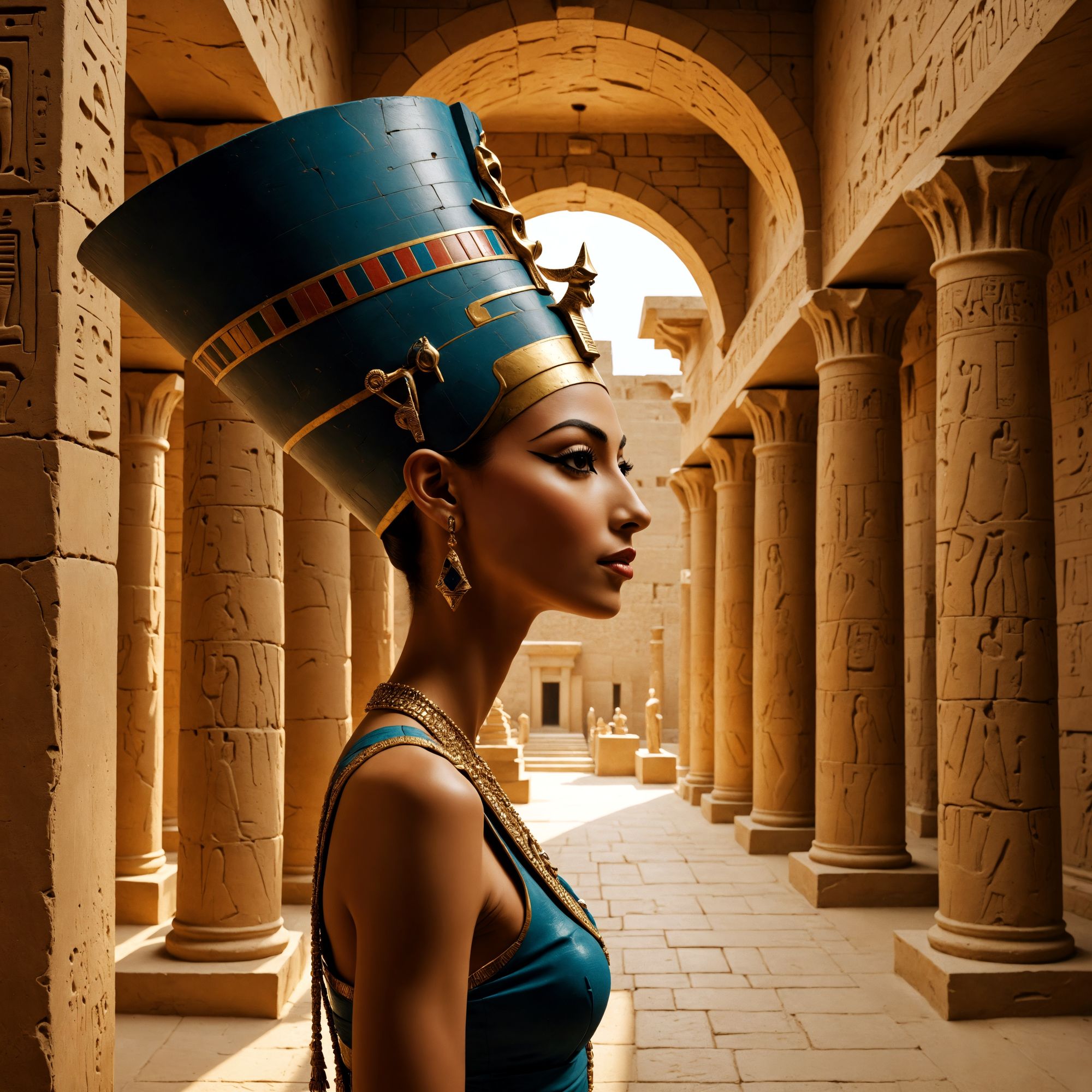 the beautiful Nefertiti 