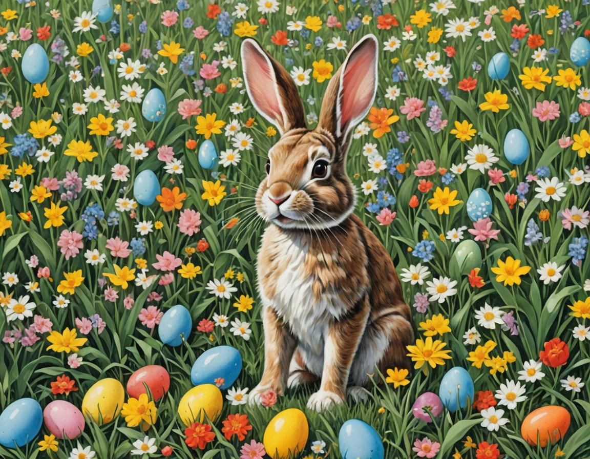 easter bunny - AI Generated Artwork - NightCafe Creator